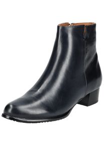 Everybody Damen Ankleboots "Everybody Stiefelette Glattleder", Gr. 41, blau, Glattleder, casual, Schuhe