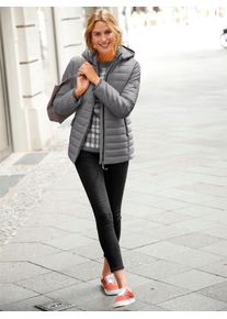 Casual Looks Damen Steppjacke, grau, Gr. 36, unifarben, 100% Polyester, Jacken