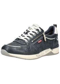 Mustang Shoes Herren Sneaker "Mustang Shoes Sneaker Synthetik", Gr. 41, blau, Synthetik, casual, Schuhe
