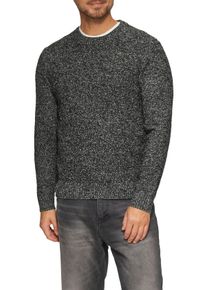 s.Oliver Herren Rundhalspullover, grau, casual, Gr. S, meliert, Obermaterial: 60% Polyacryl, 21% Polyester, 18% Baumwolle, 1% sonstige Fasern,