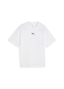 Puma Kinder T-Shirt "ESS BOXY TEE G", weiß, sportlich, Gr. 164, bedruckt, Jersey, Obermaterial: 100% Baumwolle, Shirts
