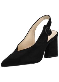 Högl HÖGL Damen Slingpumps "Högl Pumps Veloursleder", Gr. 37, schwarz, Veloursleder, elegant, Schuhe