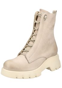 Paul Green Damen Schnürstiefelette "Paul Green Stiefelette Nubukleder", Gr. 38, beige, Nubukleder, casual, Schuhe