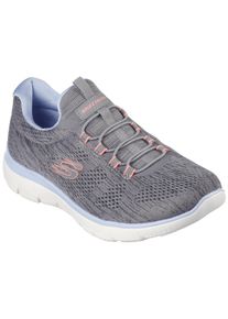 Skechers Damen Slip-On Sneaker "SUMMITS-FUN FLARE", Gr. 36, grau, Textil, Synthetik, meliert, sportlich, Schuhe, Trainingsschuh in veganer