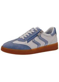 Marco Tozzi Damen Sneaker "Marco Tozzi Sneaker Lederimitat/Textil", Gr. 38, blau, Lederimitat, Textil, casual, Schuhe