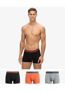 Superdry Herren Boxershorts im 3er-Pack Orange - Gr&ouml;&szlig;e: L 10781166001031MO003