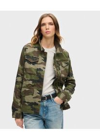 Superdry Damen Gr&uuml;n, Schwarz und Braun Military M65 Jacke Camo, Gr&ouml;&szlig;e: 40 - Gr&ouml;&szlig;e: 40 20822170005791MH019