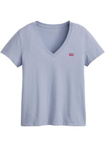 Levi's LEVI'S Damen V-Shirt "Perfect Tee"lse_chest hit cliff, Basic, Gr. XS, Jersey, Obermaterial: 100% Baumwolle, Shirts, mit kleinem Batwing- Logo