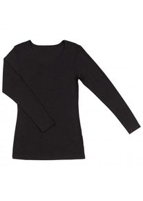 Joha Blouse L/S 85/15 Merinounterwäsche Damen (Gr XS |schwarz)