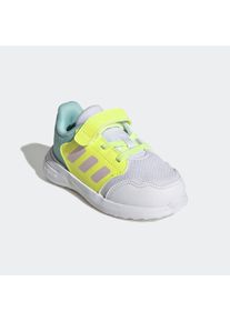 Klettschuh "TENSAUR RUN 3.0 KIDS", adidas Sportswear, Gr. 23cloud weiß, clear pink, hi, res gelb, Textil, Synthetik, sportlich, Schuhe, für Kinder