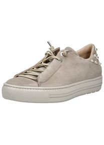 Paul Green Damen Sneaker "Paul Green Sneaker Leder", Gr. 42, beige, Leder, casual, Schuhe