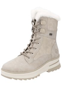 Remonte Damen Schnürstiefelette "Remonte Stiefelette Veloursleder", Gr. 39, grau, Veloursleder, casual, Schuhe