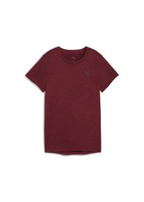 Puma Damen Trainingsshirt "W TAD ESSENTIAL HEATHER TEE"ruby shimmer heather, sportlich, Gr. S, Jersey, Obermaterial: 100% Polyester, Shirts