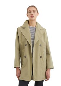 Marc O'Polo MARC O'POLO Damen Trenchcoat "aus kompaktem Twill"forest sand, casual, Gr. 36, unifarben, Obermaterial: 60% Baumwolle, 37% Polyamid, 3% Elasthan;