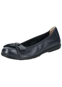 Caprice Damen Ballerina "Caprice Ballerinas Leder", Gr. 36, blau, Leder, casual, Schuhe