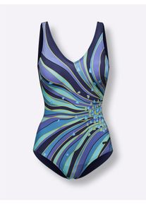 Naturana Damen Badeanzug, blau, Gr. 40, Polyamid, Elasthan, Badeanzüge