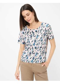 Brax Damen Kurzarmshirt "Style CAELEN", grau, Gr. 36, 95% Viskose, 5% Elasthan, Shirts