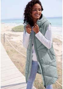 ELBSAND Steppweste graugrün Gr. M/38 für Damen. Comfort Fit
