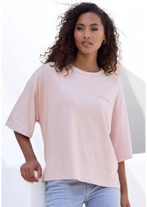 Copenhagen Studios Oversize-Shirt 'mit hochwertiger Logostickerei' mehrfarbig Gr. L (40) für Damen. Rundhals und Logostickerei. Oversize. Nachhaltig.
