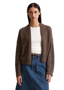 Marc O'Polo Damen Cardigan "aus Baumwoll-Multicolor-Garn"braun coffee, Gr. XS, MARC O'POLO DENIM, unifarben, Obermaterial: 53% Baumwolle, 24% Polyamid, 23%