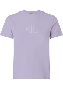 Damen T-Shirt "SS CLASSIC FIT TEE"lavender blush, feminin, Gr. L, Calvin Klein Jeans, unifarben, Single Jersey, Obermaterial: 100% Baumwolle, Shirts,