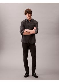 Herren Skinny-fit-Jeans "SKINNY"ck essential schwarz, casual, Gr. 33, Calvin Klein Jeans, unifarben, Denim/Jeans, Obermaterial: 80% Baumwolle, 12%