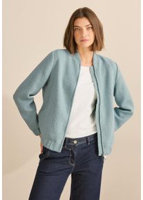 Cecil Damen Blousoncool salvia grün, casual, Gr. XXL, unifarben, Stoff, Obermaterial: 100% Polyester; Futter: 100% Polyester, Jacken, mit Stehkragen