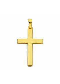 Adelia´s ADELIA ́S Damen Kreuzkette "Halskette - Kreuzkette mit Kreuz Anhänger aus 585 Gold", Gelbgold 585-Gold, gold, Gelbgold 585, Gold, Halsketten,