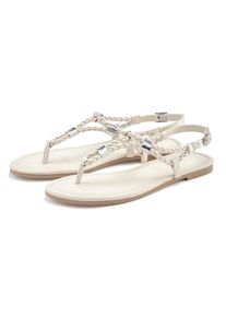 Vivance Damen Sandale "Sommerschuh", Gr. 40, beige, Obermaterial: 100% Lederimitat. Futter: 100% Lederimitat. Decksohle: 100% Textilmaterial.
