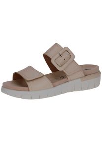 Caprice Damen Pantolette "Caprice Pantoletten Leder", Gr. 40, beige, Leder, casual, Schuhe