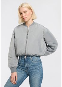BOSS Orange Damen Bomberjacke "Paddana Premium Damenmode", blau, casual, Gr. 40, unifarben, Web, Obermaterial: 100% Polyester, Jacken, im