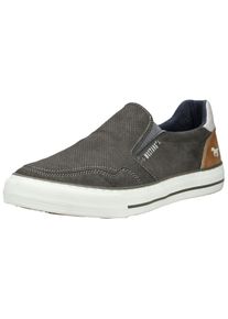 Mustang Shoes Herren Slipper "Mustang Shoes Slipper Lederimitat", Gr. 44, grau, Lederimitat, casual, Schuhe