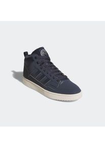 Damen Sneakerboots "RAPID COURT MID WINTERIZED", adidas Sportswear, Gr. 44, blau, Synthetik, sportlich, Schuhe, Sneaker, Schnürboots, Winterschuhe