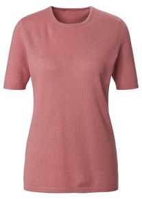 Peter Hahn - Rundhals-Pullover aus Seide mit Kaschmir, rosé, Gr. 36 / S - Seide