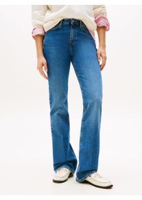 Tommy Hilfiger Damen Bootcut-Jeans "DNM FLO BOOTCUT RW"flo, casual, Gr. 27, unifarben, Denim/Jeans, Obermaterial: 99% Baumwolle, 1% Elasthan, Jeans