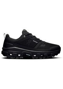 On Cloudrock Low Wp Wanderschuhe Herren - schwarz - Gr. 44 1/2 - Polyester