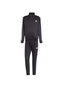 Adidas M 3s Fl Tt Trainingsanzug Herren - schwarz - Gr. S - Baumwolle/Polyester