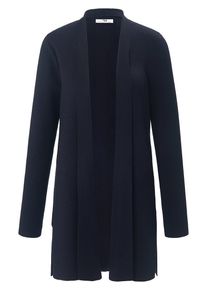 Peter Hahn - Long-Strickjacke, blau, Gr. 36 / S - Schurwolle