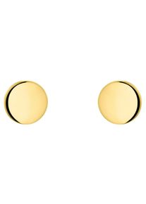 Amor Damen Paar Ohrstecker "Plättchen, Kreis, rund, 2028113", Gelbgold 375, gold, Gelbgold 375, Ohrringe, Made in Germany