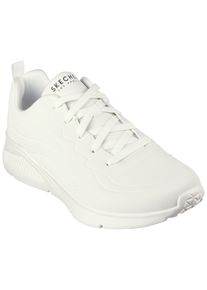 Skechers Herren Sneaker "UNO LITE-LIGHTER ONE", Gr. 45, weiß, Lederimitat, casual, Schuhe, im monochromen Look, Freizeitschuh, Halbschuh, Schnürschuh