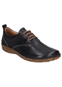 Josef Seibel Damen Schnürschuh "Rosalie 50", Gr. 45, schwarz, Leder, klassisch, Schuhe, mit Ziernähte