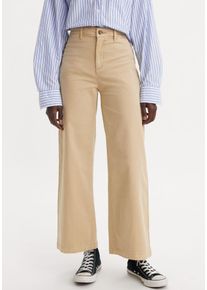 Levi's LEVI'S Damen Chinohose "VINTAGE", beige, casual, Gr. 27, unifarben, Obermaterial: 98% Baumwolle, 2% Elasthan, Hosen, mit weiter Beinform