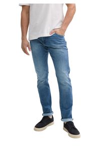Tom Tailor Herren Slim-fit-Jeans "JOSH", blau, casual, Gr. 33, unifarben, Denim/Jeans, Obermaterial: 70% Baumwolle, 28% Polyester, 2% Elasthan,