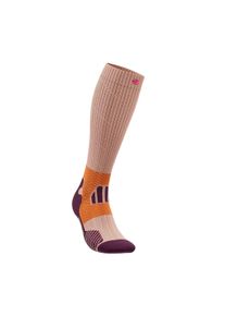 Bauerfeind Herren Kompressionsstrümpfe "Trail Run Mid Cut Socks, Women", Gr. 43, orange, Polyamid, unifarben mit Farbeinsatz, Socken