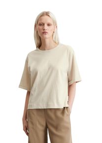 Marc O'Polo MARC O'POLO Damen T-Shirt "aus Organic Cotton-Hanf-Mix"silky stone, Basic, Gr. L, unifarben, Obermaterial: 70% Baumwolle, 30% Hanf, Shirts