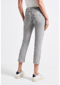 Street One Damen Slim-fit-Jeansice grau washed, casual, Gr. 36, unifarben, Jeans, 87% Baumwolle, 10% Polyester, 3% Elasthan, Jeans, 5-Pocket-Style