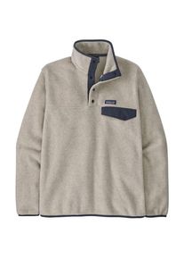 Patagonia Lightweight Synch Snap-T P/O Fleecepullover Herren Wandern (Gr L |grau)
