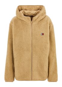 Herren Sweatjacke "TJM REG BADGE TEDDY ZIP TRU EXT"relic tan, casual, Gr. 5XL, Tommy Jeans PLUS, Sweatware, Obermaterial: 100% Polyester,