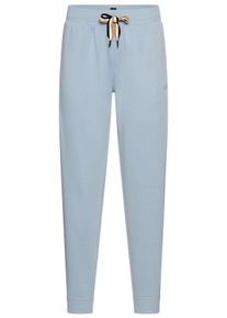 BOSS Damen Relaxhose "CP Stripe_Pants Cuff", Gr. XXLlt, pastblau, Sweatware, Obermaterial: 46% Baumwolle, 46% Modal, 8% Polyamid, casual, Hosen, mit