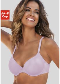 Lascana Damen Schalen-BH "Ela - perfect basic", Gr. 90, lila, Microtouch, Obermaterial: 82% Polyamid (TACTEL), 18% Elasthan (LYCRA), Basic, BHs, mit